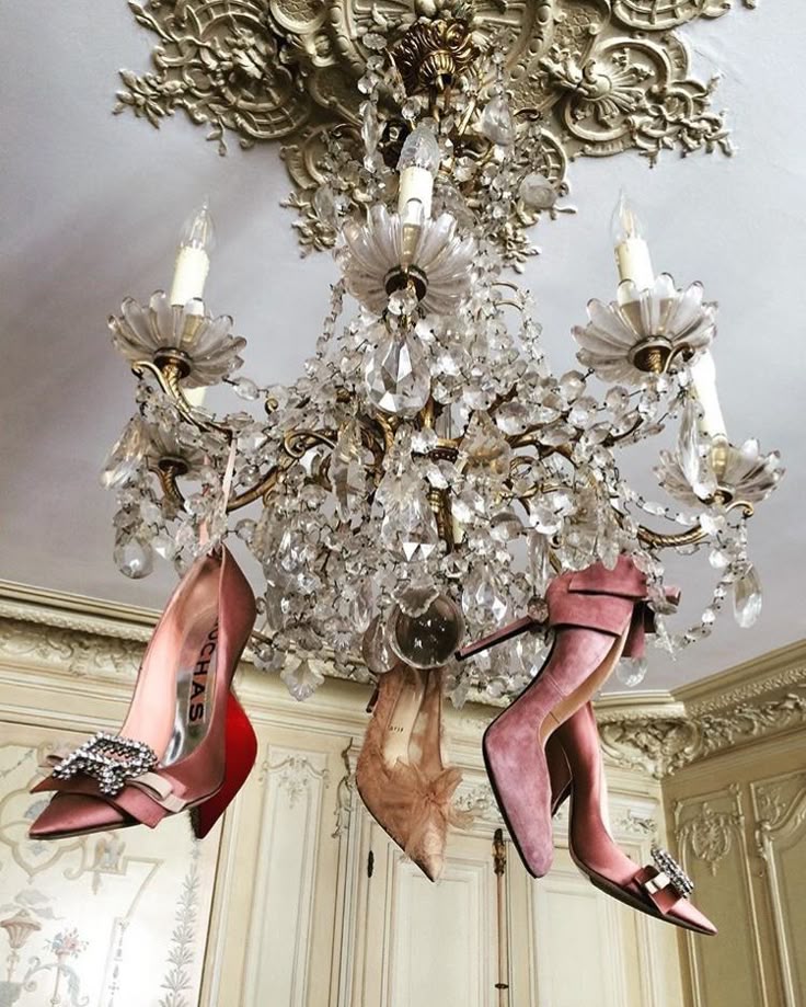 chandelier with heels